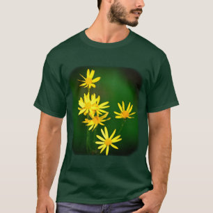 Gult Daisy Wildblommor Blommigt Nature T Shirt