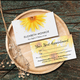 Gult Daisys Salon Hair Stylist Tidsbeställning Kort