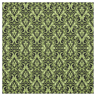 Gult Damask Tyg