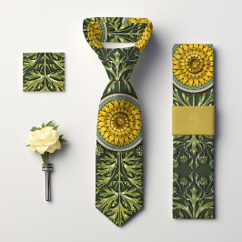 Gult Dandelion Dream: Victorian Era Blommigt Manar Slips
