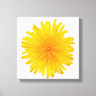 Gult Dandelion Flower Canvastryck