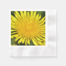 Gult dandelion pappersservett