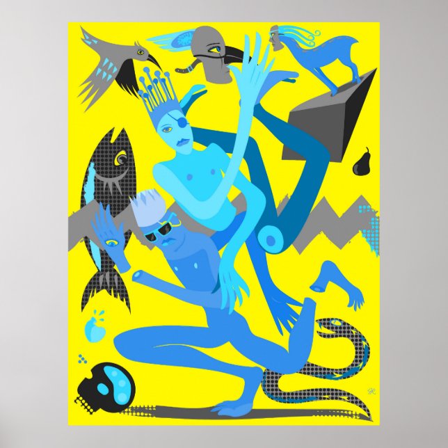 Gult dans poster (Framsidan)