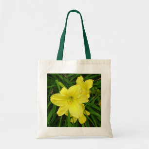 Gult Daylilies Bag Tygkasse