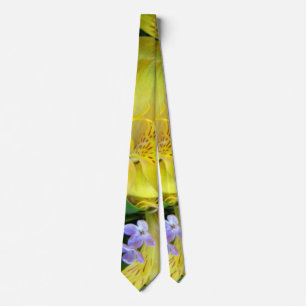 Gult Daylilies & Lila Lilac Flowers Slips