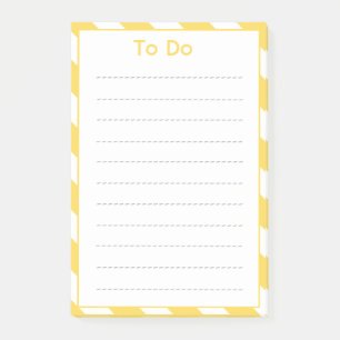 Gult Deckcourt Rand att göra lista Post-it Block