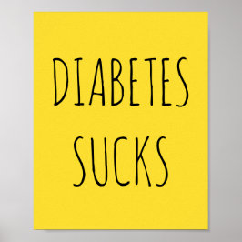 Gult-diabetes poster