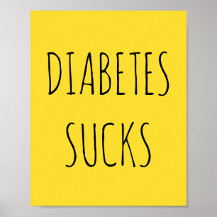 Gult-diabetes poster