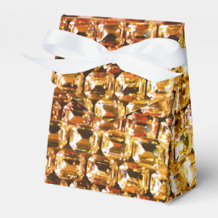 Gult, diamanter, orange, gemsten presentaskar