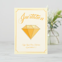 Gult Diamond Gemstone Jewelry. 50 Golden Bröllop