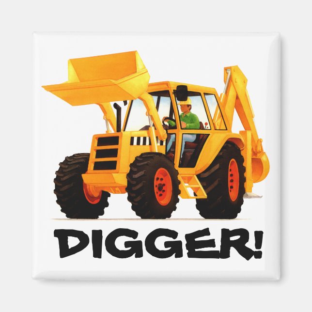 Gult Digger Magnet (Framsidan)