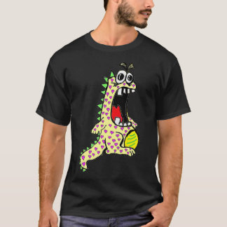 gult Dinosaur i Kärlek T Shirt