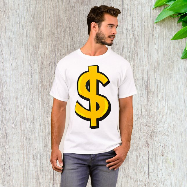 Gult dollarsymbol t shirt (Skapare uppladdad)