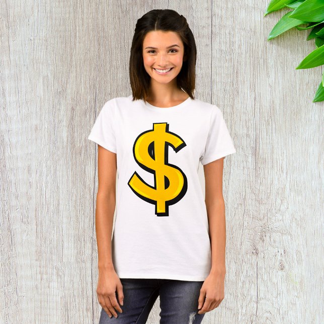 Gult dollarsymbol t shirt (Skapare uppladdad)