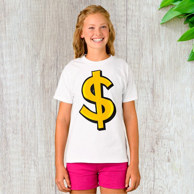 Gult dollarsymbol t shirt (Skapare uppladdad)