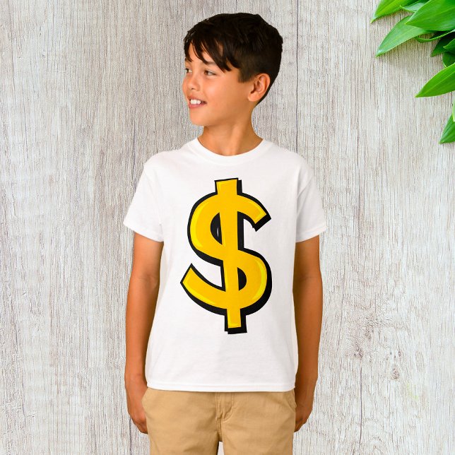 Gult dollarsymbol t shirt (Skapare uppladdad)
