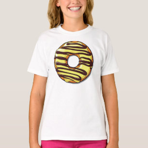 Gult Donut, Doughnut, Chocolat, Icing, Frosting T Shirt