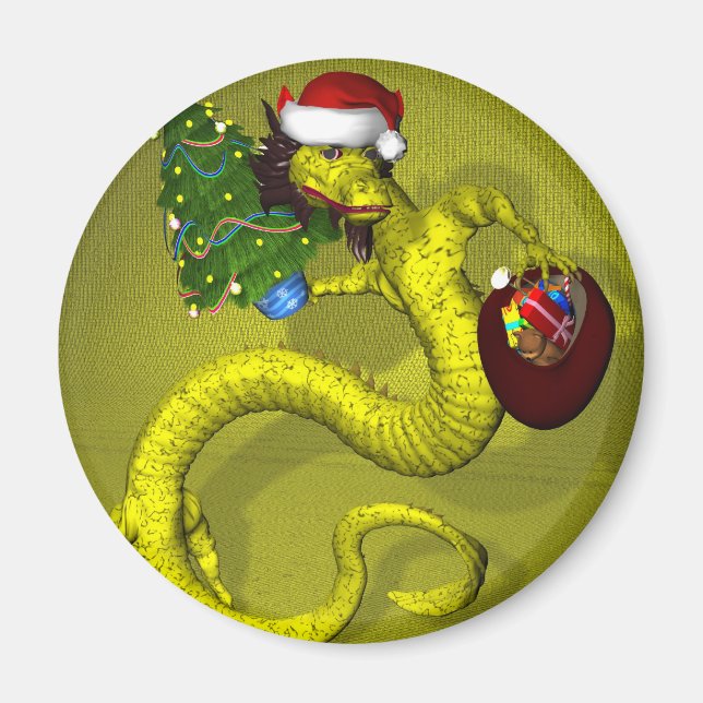 Gult Dragon Magnet (Framsidan)