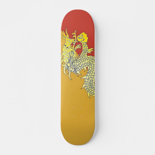 Gult Dragon Skateboard (Framsida)