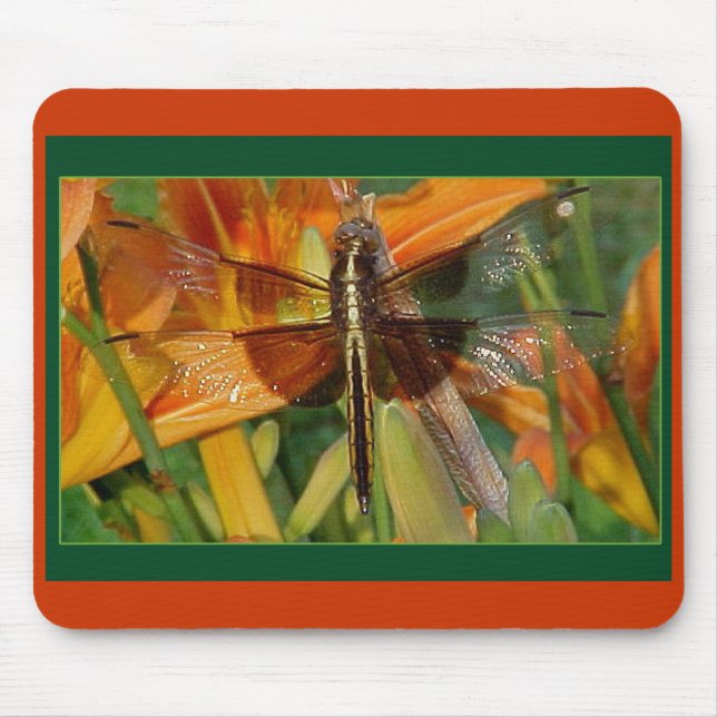 Gult Dragonfly Mousepad Musmatta (Framsidan)