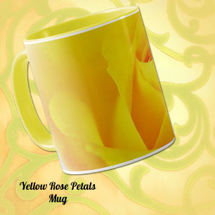 Gult Dreamy Ro Petals Mugg Kopp