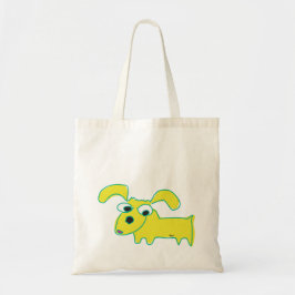 Gult Droopy Öron Hund Tote Bag Tygkasse