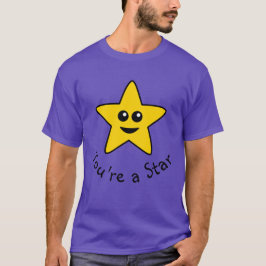 Gult Du är en stjärna T-Shirt