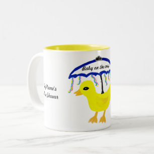 Gult Ducky Baby Shower Favor Mugg
