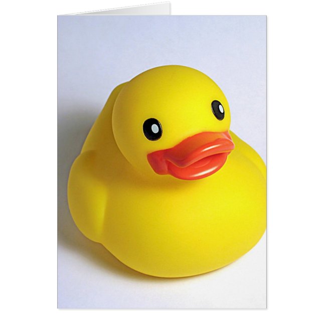 Gult Ducky Hälsningskort (Framsidan)