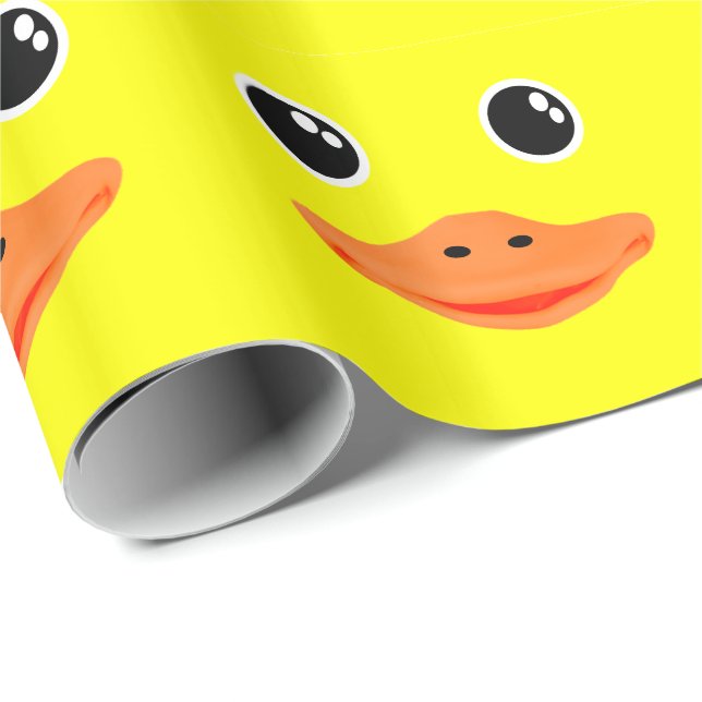 Gult Ducky Presentpapper (Rullad Hörn)
