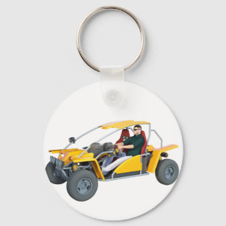 Gult Dune Buggy Nyckelring