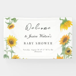 Gult Elegant Solros Sunny Baby Shower