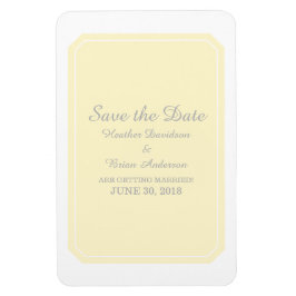 Gult Elegant Spara datum Magnet