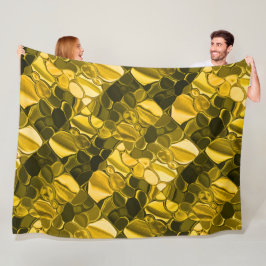 Gult eller guld färg delar liknar guld metall fleecefilt