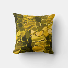 Gult eller guld färg delar liknar guld metall kudde