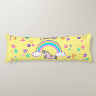 Gult "Emily" Personlig Namn Body Pillow Kroppskudde