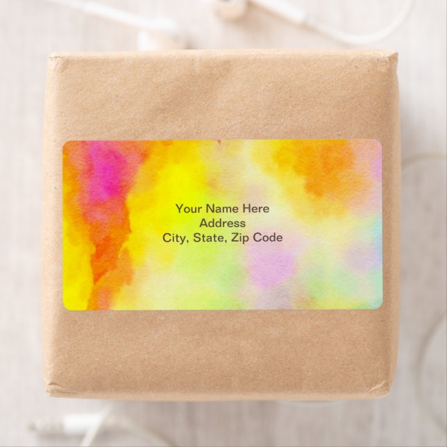 Gult etiketter för vatten Färg Fraktsedel (Insitu)