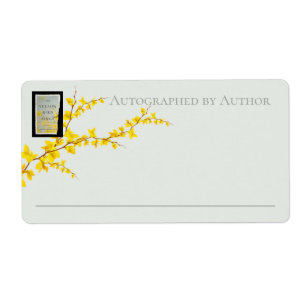 Gult Fågelns Sjungor   Jennifer Rosner Bookplate Fraktsedel