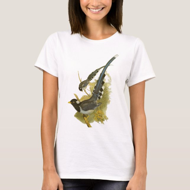 Gult-fakturerad blåttskata t-shirt (Framsida)