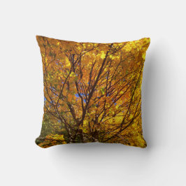 Gult Fall Foliage Kudde