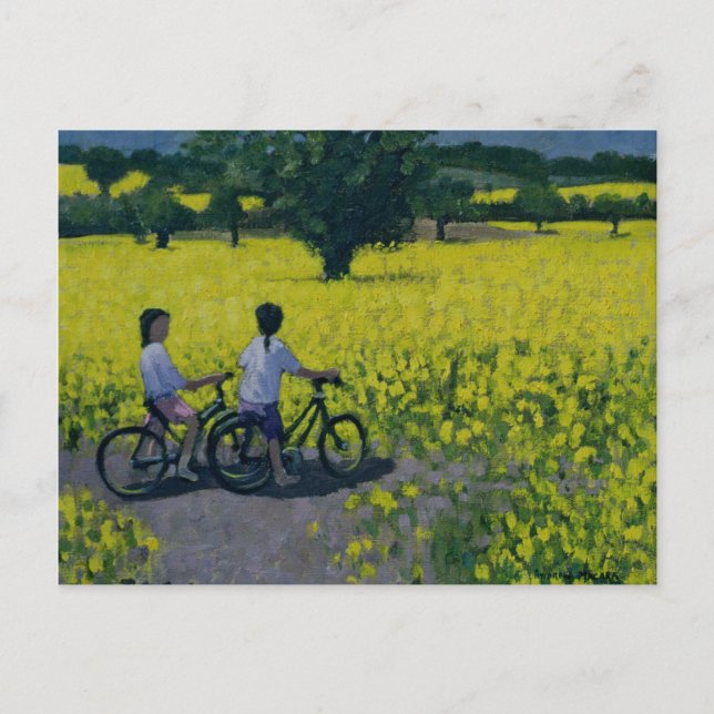 Gult Fält Kedleston Derby Vykort (Framsida)