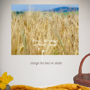 Gult fält poster