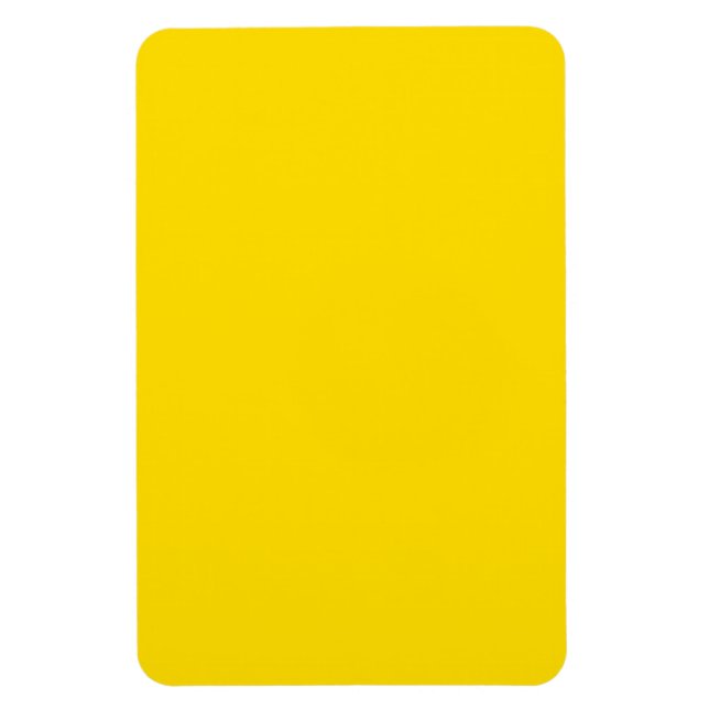 Gult Färg 4 x 6-tums foto Magnet (Vertikal)