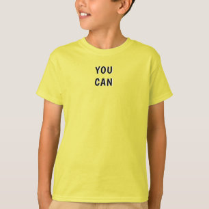 gult färg t-shirt för barn avslappnad bära