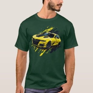 Gult Femte Generation Chevrolet Camaro T Shirt