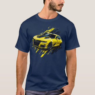 Gult Femte Generation Chevrolet Camaro T Shirt