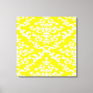 Gult Fet Damask @ Emporiomoffa Canvastryck