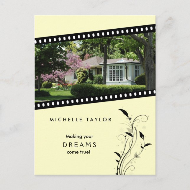 Gult Film Real Gods House Postcard Vykort (Framsida)