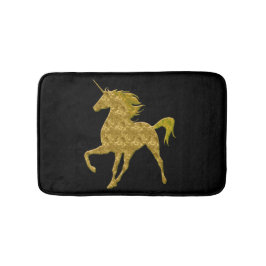 Gult Fire Unicorn Bath Mat Badrumsmatta