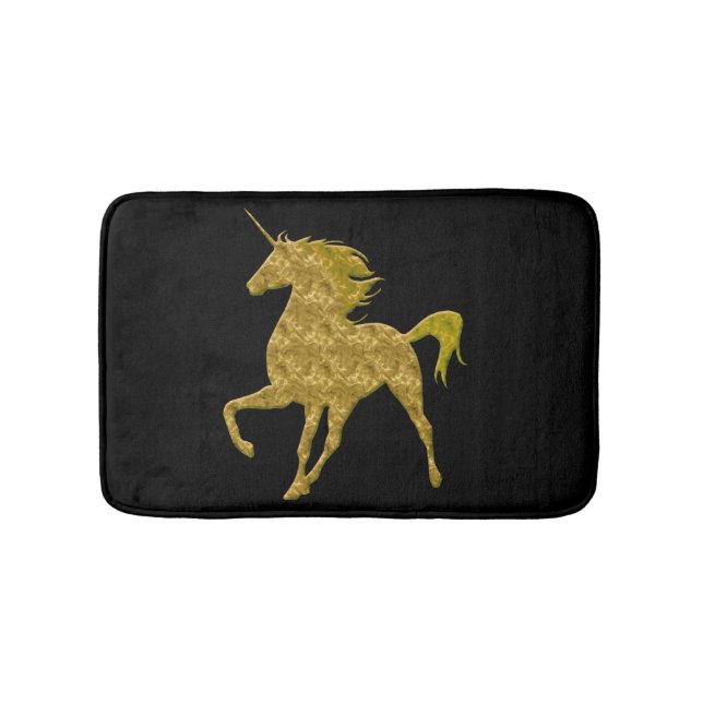 Gult Fire Unicorn Bath Mat Badrumsmatta (Framsidan)